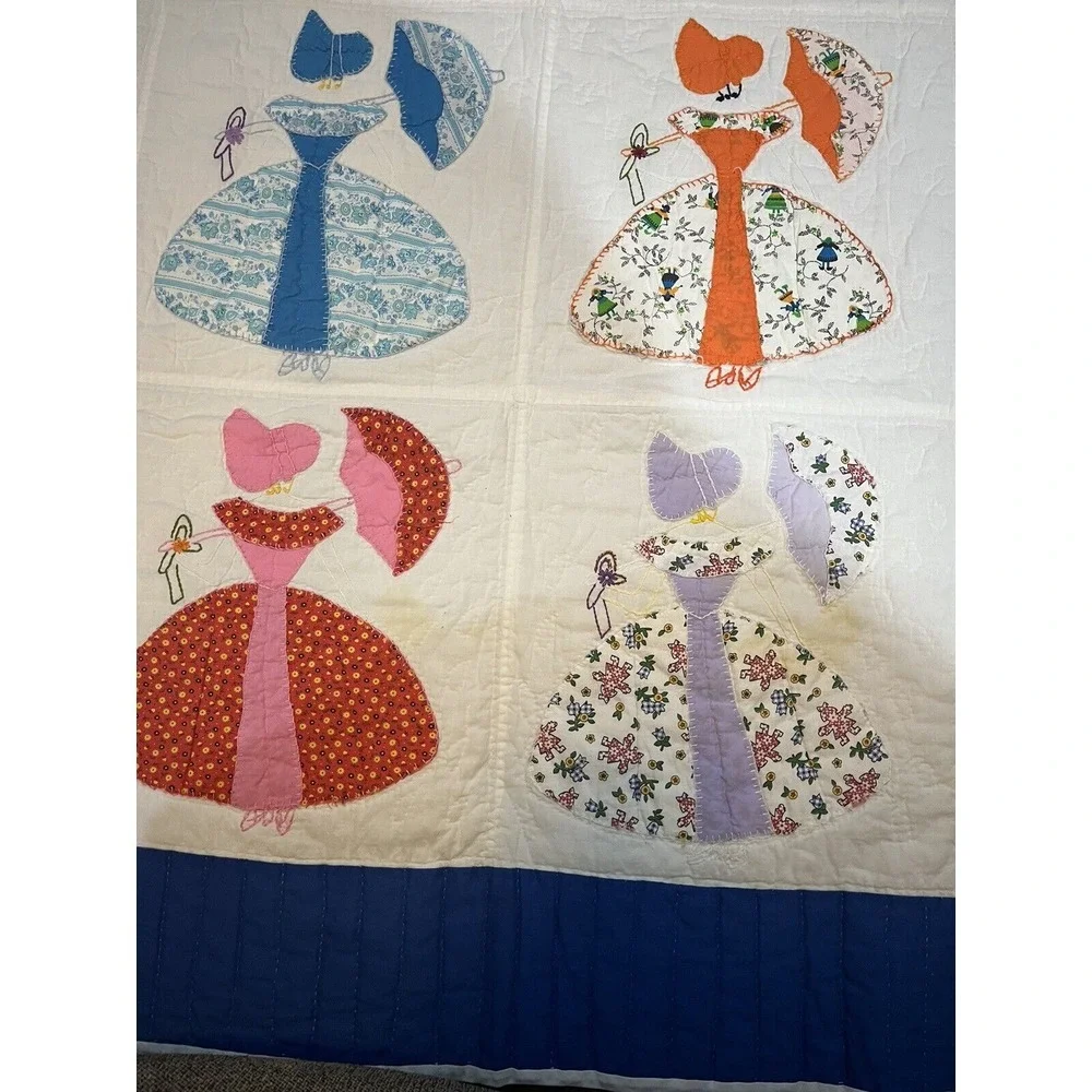 Quilt Parasol Lady Southern Belle Umbrella Sunbonnet 82